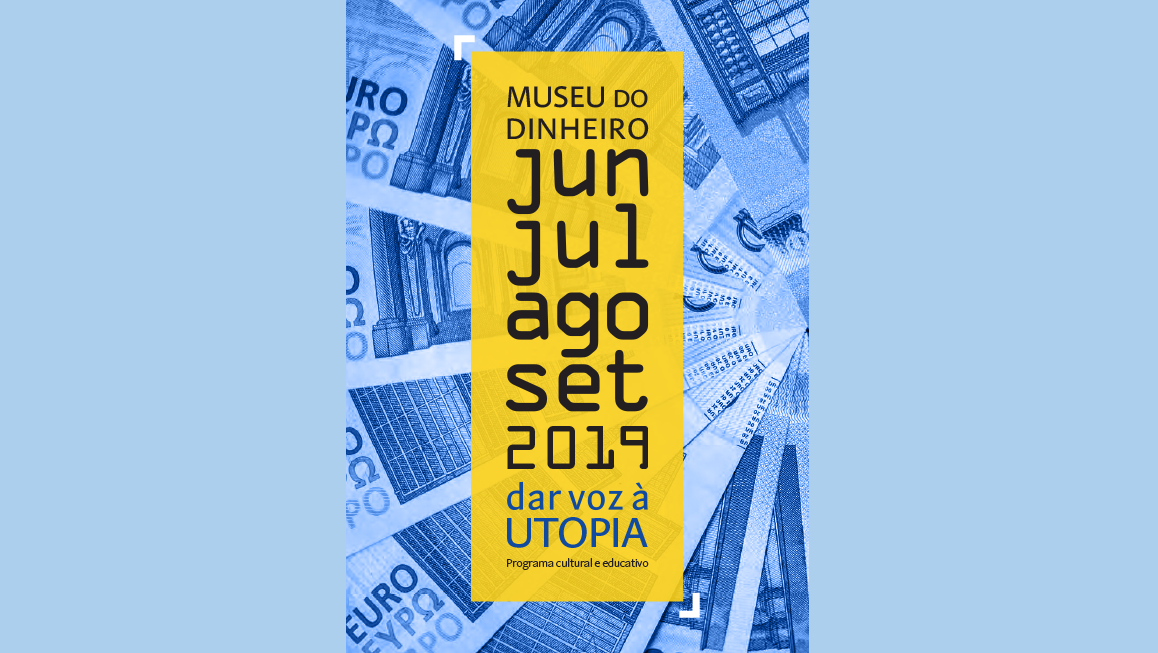 Capa programação "Dar voz à utopia" de junho a setembro 2019