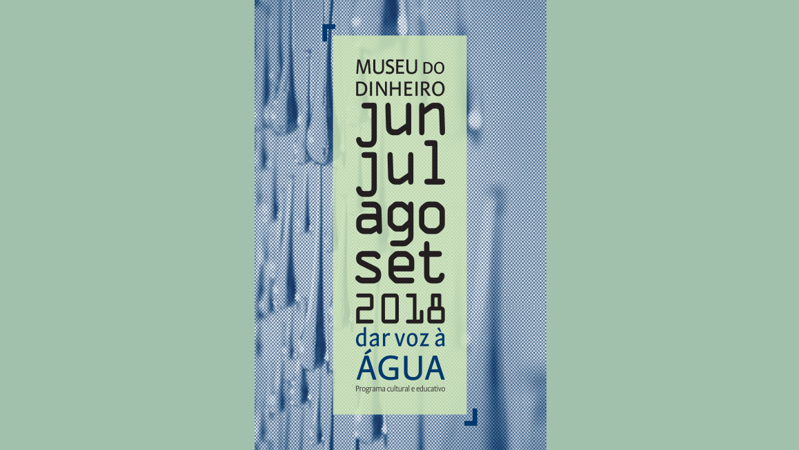 Capa programação "Dar voz à água" de junho a setembro de 2018