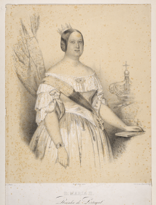 D. Maria II. Rainha de Portugal
