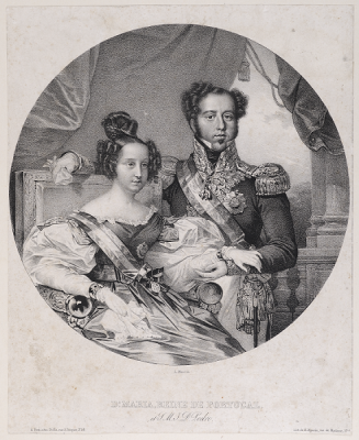 D. Maria, Reine de Portugal et S. M. I. D. Pedro