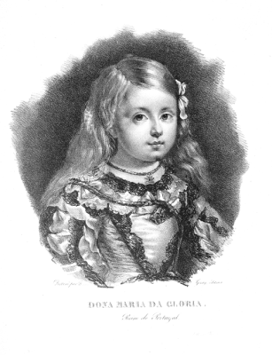 Dona Maria da Gloria, Reine de Portugal